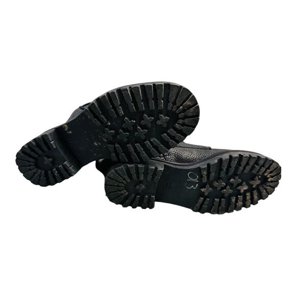 Reformation Katya Combat Boots black leather size 5 - Picture 6 of 7